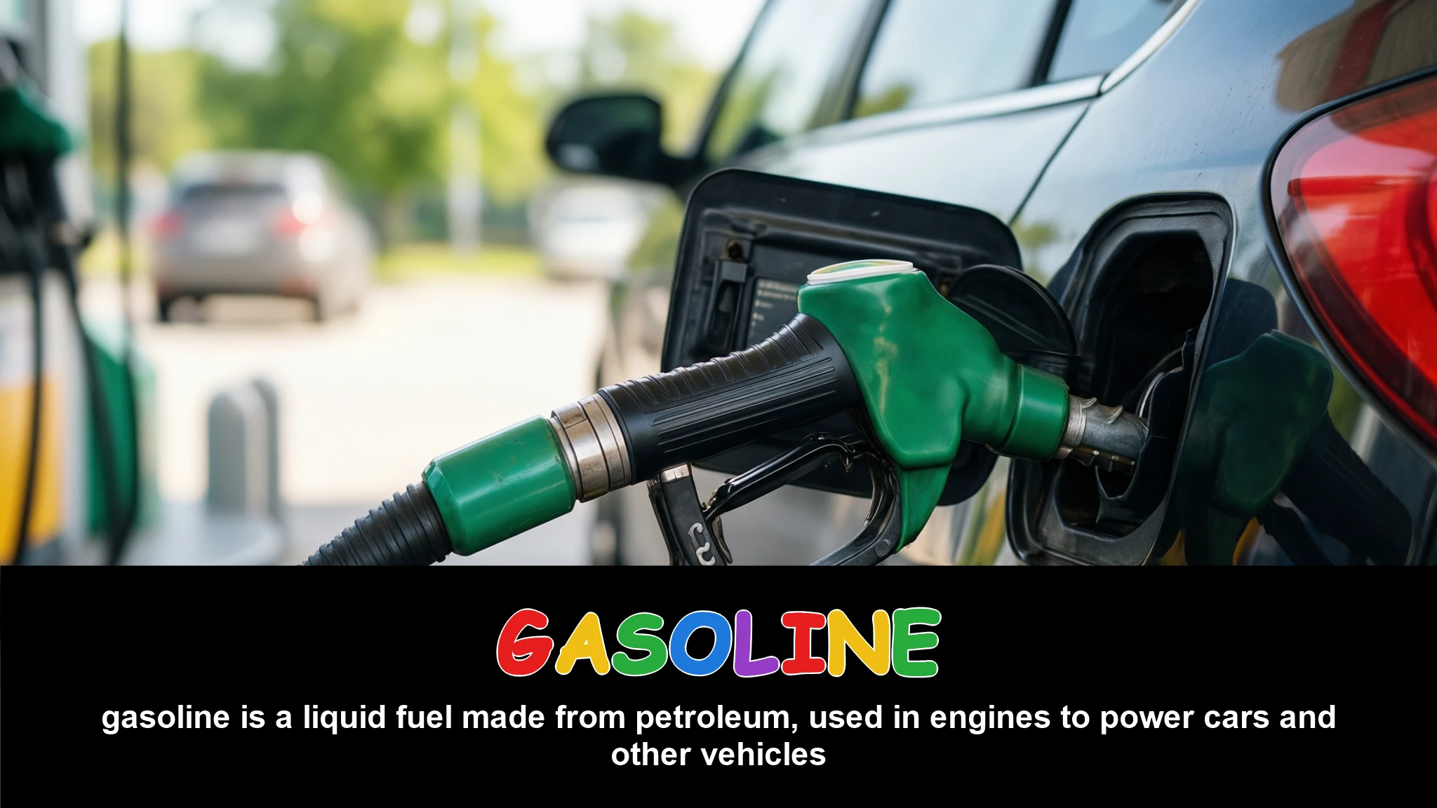 English Illustration for gasoline